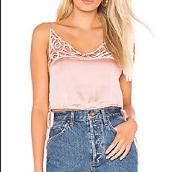 NEW FREE PEOPLE Blouson Brami Lace Crop Top Size XS - Picture 2 of 8